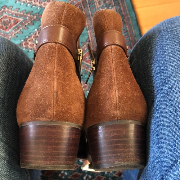 Leather and suede women’s Lands’End booties - Picture 9 of 11